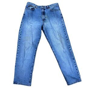 Vintage DKNY Mom Jeans Women's 14R Blue Denim High Waisted Straight Pants​​​